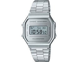 Casio Vintage Iconic A168WEM-7EF Unisex Horloge 36,3 mm - Zilverkleurig