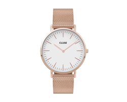 Cluse Boho Chic Mesh White, Rose Gold Colour