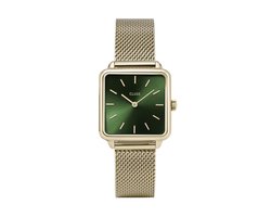 Cluse La Tétragone Mesh Green, Gold Colour