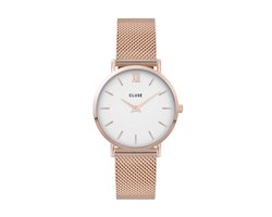 Cluse Minuit Mesh White, Rose Gold Colour