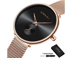 CRRJUØ Horloges voor Vrouwen Dameshorloge Meisjes Moederdag Cadeautje Cadeau Ø Dames Watch Horloge Ø Horlogebox Geschenkdoos Ø RosØ Zwart