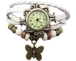 Dames horloge-armband 18 mm wit I-deLuxe verpakking