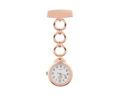 Elegant Rond Verpleegstershorloge - Verpleegster Horloge - Dames - Rose kleurig - Ø 2.6