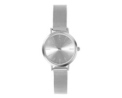 Endless horloge met zilverkleurige mesh band