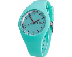 Fako® - Horloge - Geneva - Siliconen Ultra - Mintgroen