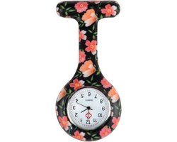 Fako® - Verpleegstershorloge - Zusterhorloge - Verpleegster Horloge - Siliconen Print - Bloementuin