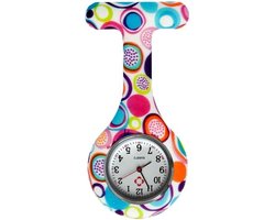 Fako® - Verpleegstershorloge - Zusterhorloge - Verpleegster Horloge - Siliconen Print - Bubbels