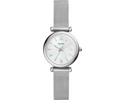 Fossil Carlie ES4432 Dameshorloge 28 mm - Zilverkleurig