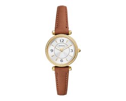 Fossil CARLIE ES5297 Dames Horloge 28 mm - Bruin