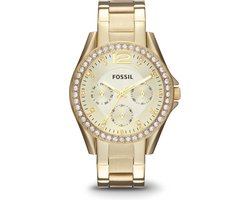 Fossil Riley ES3203 Dameshorloge 38 mm - Goudkleurig