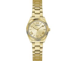 Guess Dames Horloge GW0687L2 Staal met Gouden Plating Quartz en Gouden Wijzerplaat