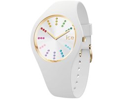 Ice Watch Ice Cosmos - Rainbow White 021342 Horloge - Siliconen - Wit - Ø 34 mm