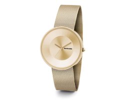 Lambretta Cielo 37 mm Goud - dames horloge met stalen band - 2102GOL