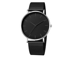 Maxx Mesh Zwart / Zilver Horloge | Staal | Ø 40 mm | Fashion Favorite