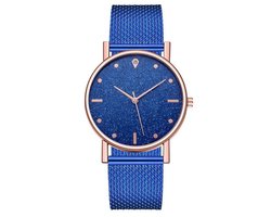 Modern Dames Horloge Blauw • Fashion • Rosegold • Roze • Zwart • Zilver • Rood • Blauw • Groen