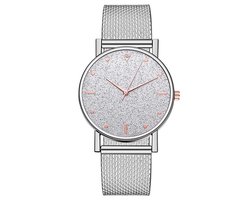 Modern Dames Horloge Zilver • Fashion • Rosegold • Roze • Zwart • Zilver • Rood • Blauw • Groen