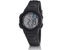 Olympic OL45HKR019 Digital Horloge - Mineraalglas - Kunststof - Grijs - 40 mm breed - Quartz - Gesp - 10 ATM (zwemmen)