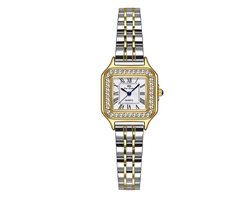 Ruili - Luxe Dameshorloge - Polshorloge - Cadeau - Horloge - Geschenkdoos - Vrouwen - Zilver & Goud - Wit - Luxe Doos