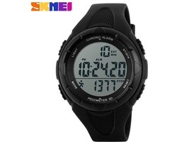 Skmei LED Sporthorloge - 5 ATM Waterdicht - Stopwatch - Zwart