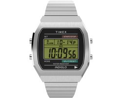 Timex T80 TW2W47700 Horloge - Staal - Zilverkleurig - Ø 38 mm