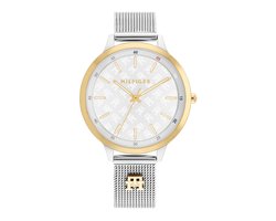 Tommy Hilfiger TH1782586 Dames Horloge - IRIS - Mineraalglas - Staal - Zilverkleurig - Ø 38 mm - 36 mm breed - 36 mm lang - Quartz - Druksluiting