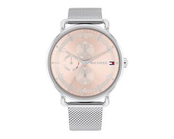 Tommy Hilfiger TH1782662 Lily Dames Horloge - Mineraalglas - Staal - Zilverkleurig - 40 mm breed - Quartz - Druksluiting - 3 ATM (spatwater)