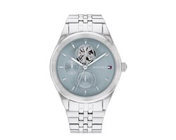 Tommy Hilfiger TH1782714 MONICA Dames Horloge - Mineraalglas - Staal - Zilverkleurig - 38 mm breed - Quartz - Vouw/Vlindersluiting - 3 ATM (spatwater)