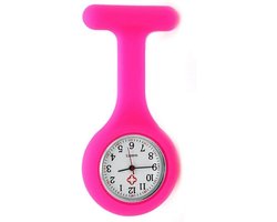 Treasure Trove® Siliconen Verpleegstershorloge Felroze - Verpleegkundige / Zuster Horloge