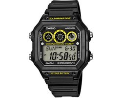 Casio AE-1300WH-1AVEF - Horloge - 45 mm - Kunststof - Zwart