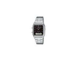 Casio CASIO Collection AQ-230A-1DMQYES Horloge - Staal - Zilverkleurig - Ø 34 mm