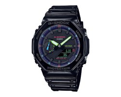 Casio G-Shock GA-2100RGB-1AER Horloge - Kunststof - Zwart - Ø 45 mm