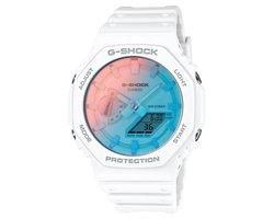 Casio G-Shock GA-2100TL-7AER Horloge - Kunststof - Wit - Ø 45 mm