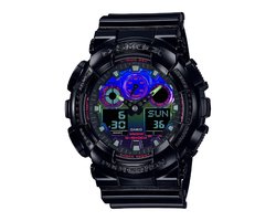 Casio horloge GA-100RGB-1AER Zwart - Ø 51.2 mm