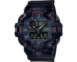 Casio horloge GA-700RGB-1AER Zwart - Ø 53.4 mm