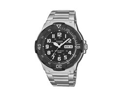 CASIO - MRW-200HD-1BVEF - Horloge - Mannen - Zilverkleurig- RVS - Ã˜ 45 mm