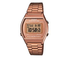 Casio Vintage Edgy B640WC-5AEF Unisex Horloge 35 mm - Rosékleurig