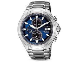 Citizen Super Titanium Horloge - Citizen heren horloge - Blauww - diameter 43 mm - Titanium