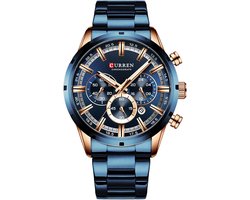 Curren - Jongens - Horloge - 52 mm - Blauw