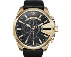 Diesel Mega Chief DZ4344 Herenhorloge 51 mm - Goudkleurig