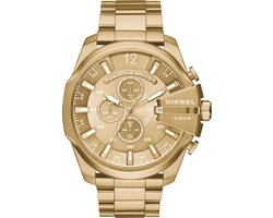 Diesel Mega Chief DZ4360 Herenhorloge 51 mm - Goudkleurig