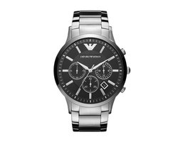 Emporio Armani AR2460 Herenhorloge 46 mm - Zilverkleurig