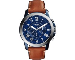 Fossil Grant FS5151 Herenhorloge 44 mm - Blauw