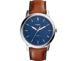 Fossil The Minimalist FS5304 Herenhorloge 44 mm - Zilverkleurig