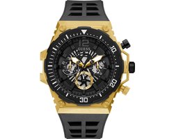 Guess Exposure GW0325G1 Horloge - Siliconen - Zwart - Ø 48 mm