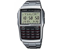 Horloge Heren Casio DATABANK CALCULATOR STEEL Zwart Zilverkleurig