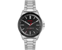 HUGO HU1530323 #COMPLETE Heren Horloge - Mineraalglas - Staal - Zilverkleurig - 42 mm breed - Quartz - Vouw/Vlindersluiting - 5 ATM (douchen)