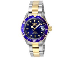 Invicta Pro Diver 8928 Heren Horloge - Waterdicht - Analoog - Automatisch Uurwerk - Roestvrij Staal met blauwe Wijzerplaat -4