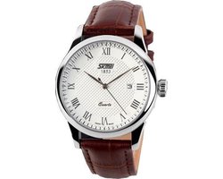 Klassiek Heren Horloge – Leren band - Horloge Heren