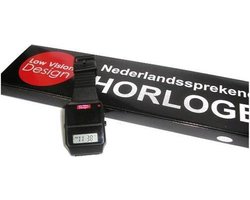 Nederlands Sprekend  horloge ZWART met standby functie - LOW VISION DESIGN NL