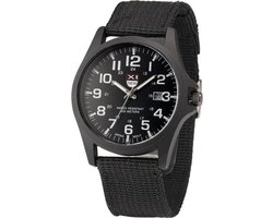 New Military Horloge Zwart / Zwart | Nylon | Ø 40 mm